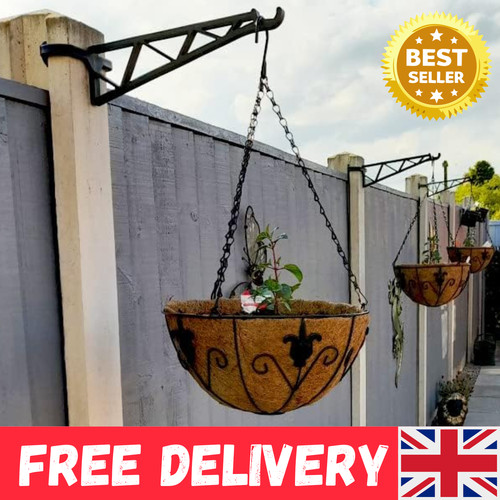 Hanging basket brackets for - hanging,