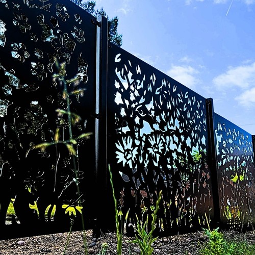 Metal garden fence panels 4 - panels,