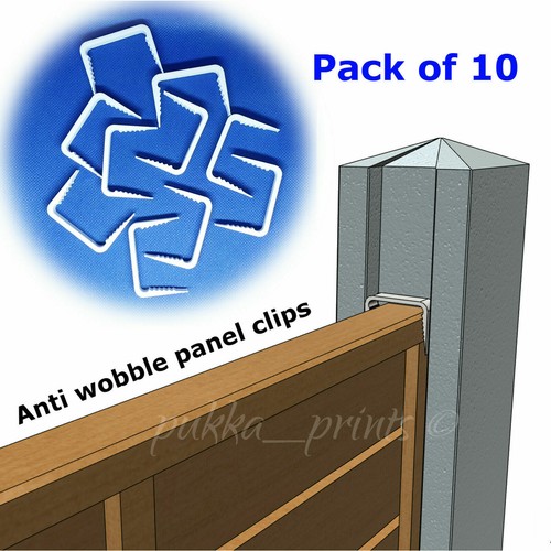 Fence panel anti wobble