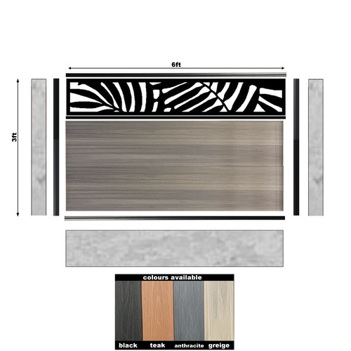 3ft composite fence - , with